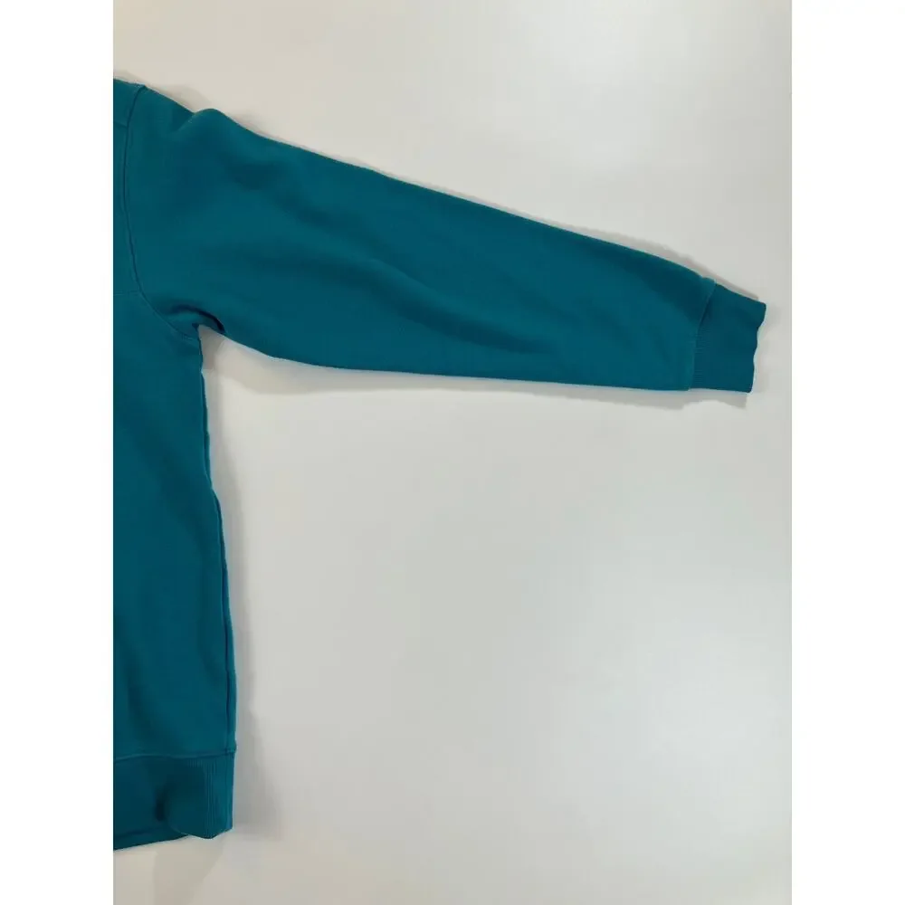 Columbia Men’s M Teal Quarter Zip Pullover Sweatshirt Embroidered Logo